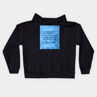 Embrace Fate and Love Wholeheartedly - Marcus Aurelius Wisdom Kids Hoodie